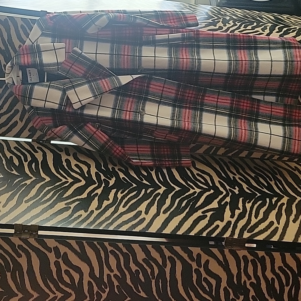 NWT Old Navy size medium long slouchy double breasted coat.
